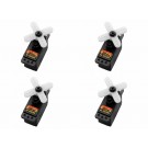 Hitec (4) HS-5065MG x4 High Torque Metal Gear Feather Servo