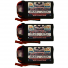 Vampowerpro Platinum (3) 600mAh 2S (7.4v) 35C LiPo Battery x3 w/ JST Connector
