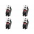 Hitec (4) HS-85MG x4 Premium Metal Gear Micro Servo
