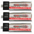 Vampowerpro Platinum (3) 80mAh 1S (3.7v) 25C Lipo Battery x3 w/ EFlite Connector