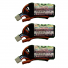 Vampowerpro Platinum (3) 350mAh 2S (7.4v) 35C Lipo Battery x3 w/ JST Connector
