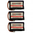 Vampowerpro Platinum (3) 360mAh 2S (7.4v) 35C Lipo Battery x3 w/ EFlite Connector