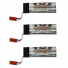 Vampowerpro Platinum (3) 600mAh 1S (3.7v) 35C Lipo Battery x3 w/ JST Connector